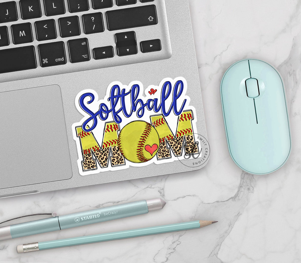 Softball Mom Sticker SS763 - Swiit Creations