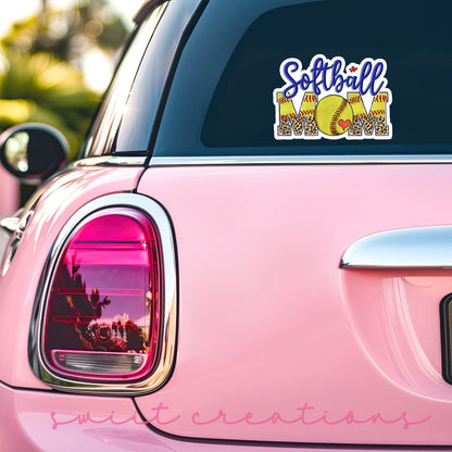 Softball Mom Sticker SS763 - Swiit Creations
