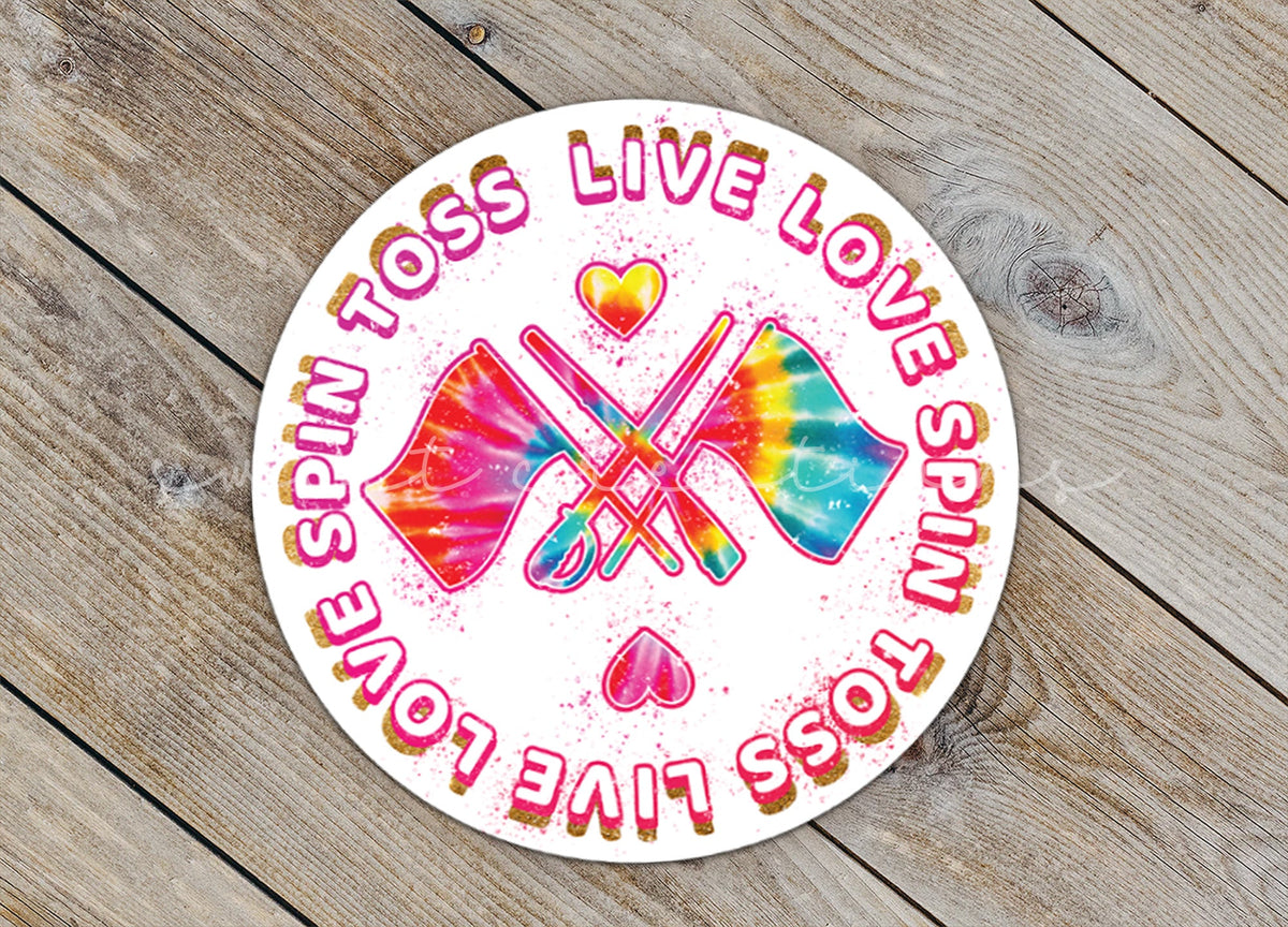 Spin Toss Live Love Sticker SS306 - Swiit Creations