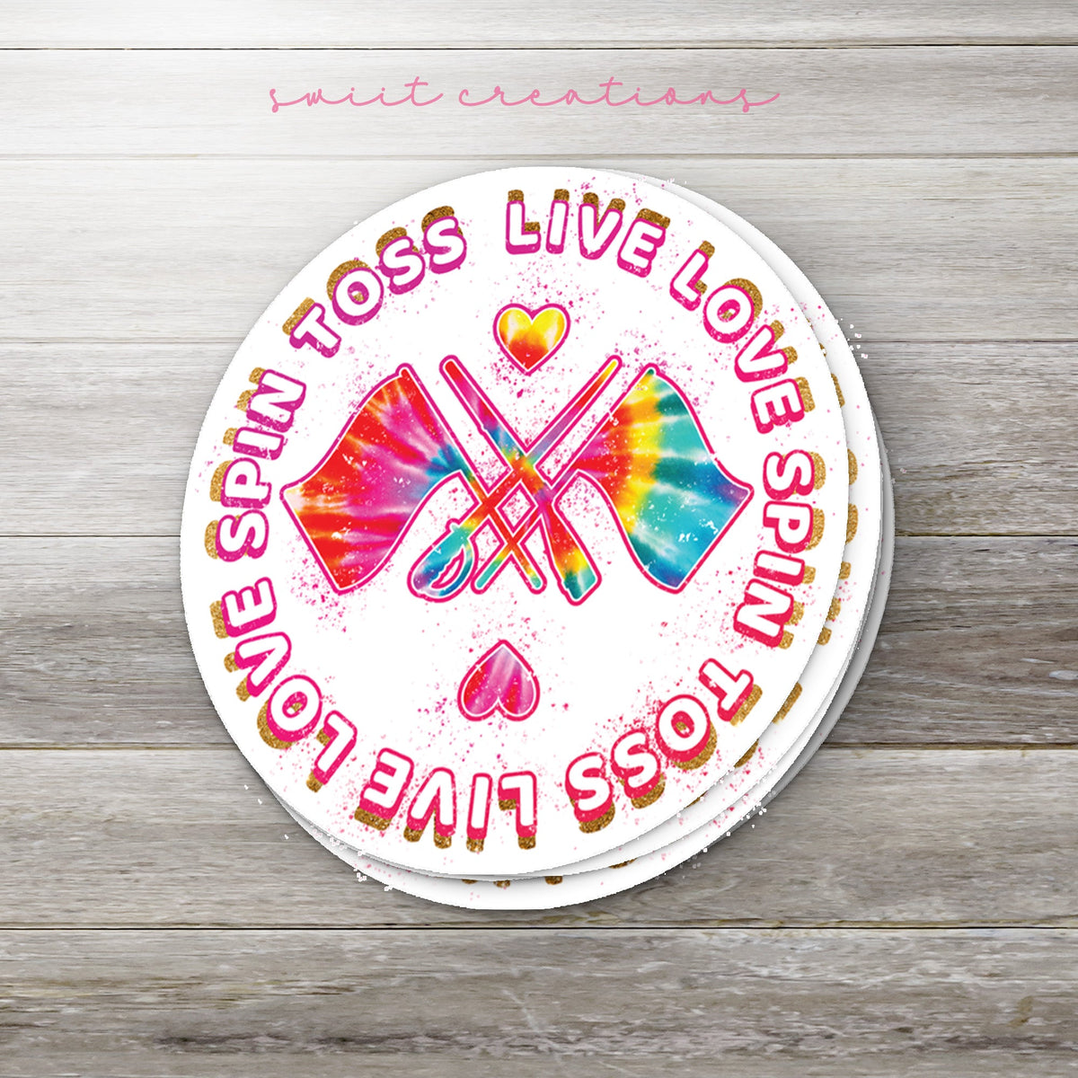Spin Toss Live Love Sticker SS306 - Swiit Creations