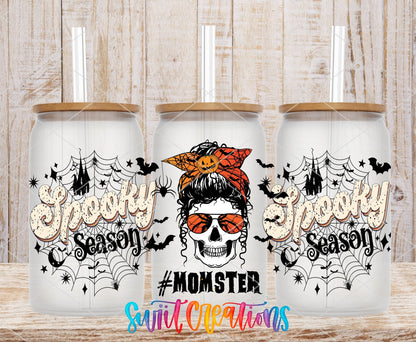 Spooky Season Momster Skeleton UV DTF Transfer Tumbler Wrap | DTF119 - Swiit Creations