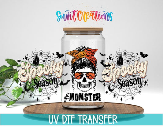 Spooky Season Momster Skeleton UV DTF Transfer Tumbler Wrap | DTF119 - Swiit Creations