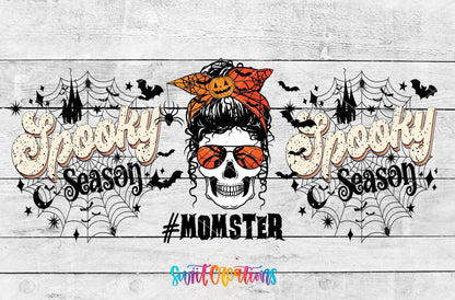 Spooky Season Momster Skeleton UV DTF Transfer Tumbler Wrap | DTF119 - Swiit Creations