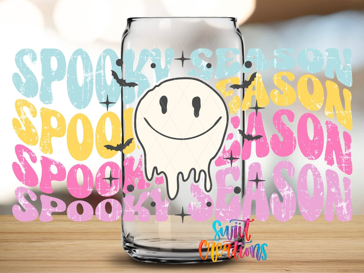 Spooky Season Pastel Ghost UV DTF Transfer Tumbler Wrap | DTF131 - Swiit Creations