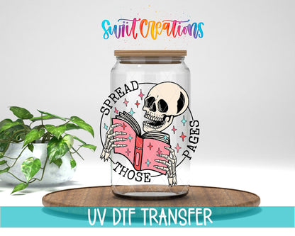 Spread Those Pages UV DTF Cup Decal | UV1348 - Swiit Creations