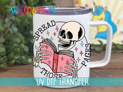 Spread Those Pages UV DTF Cup Decal | UV1348 - Swiit Creations
