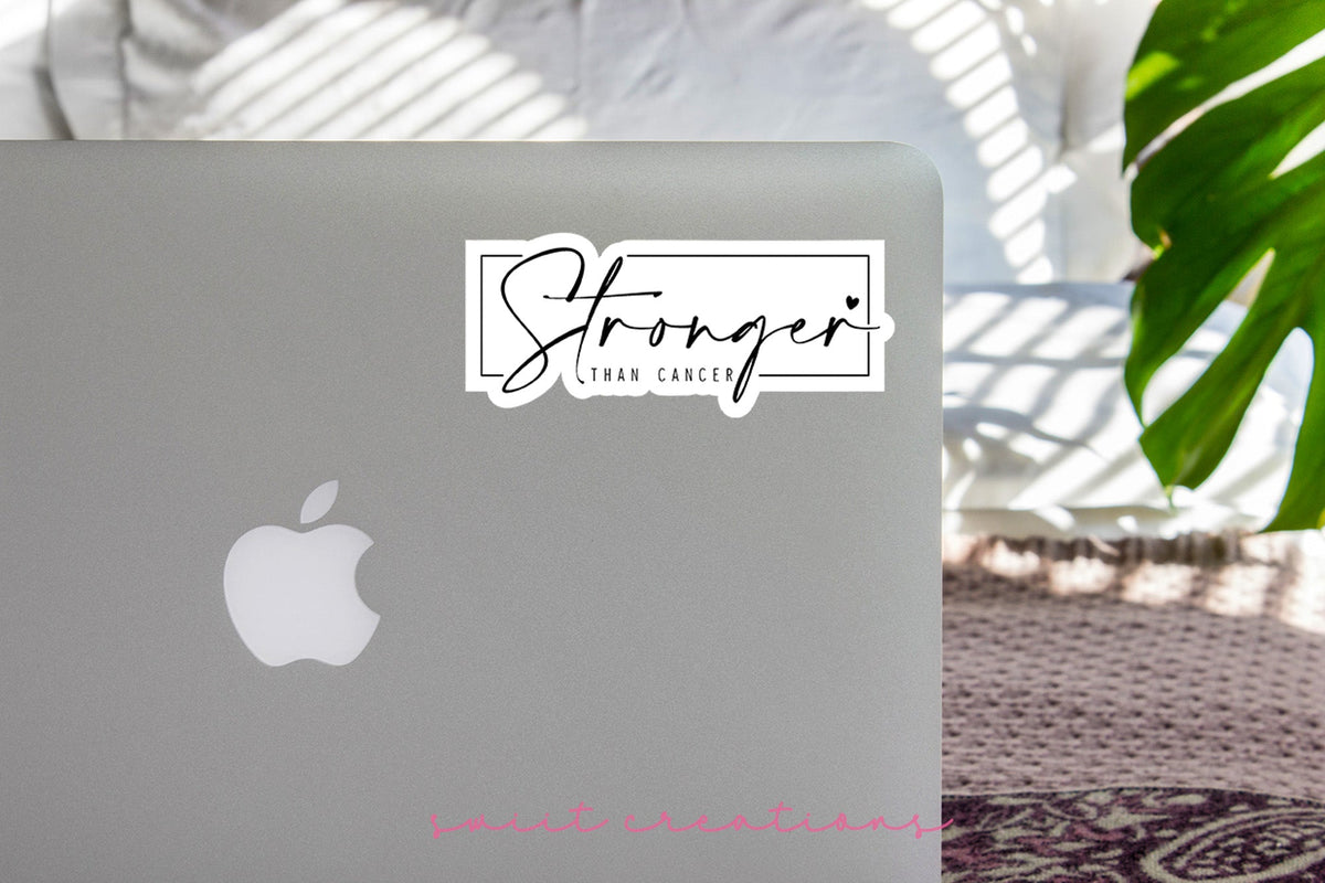 Stronger Than Cancer Sticker SS691 - Swiit Creations