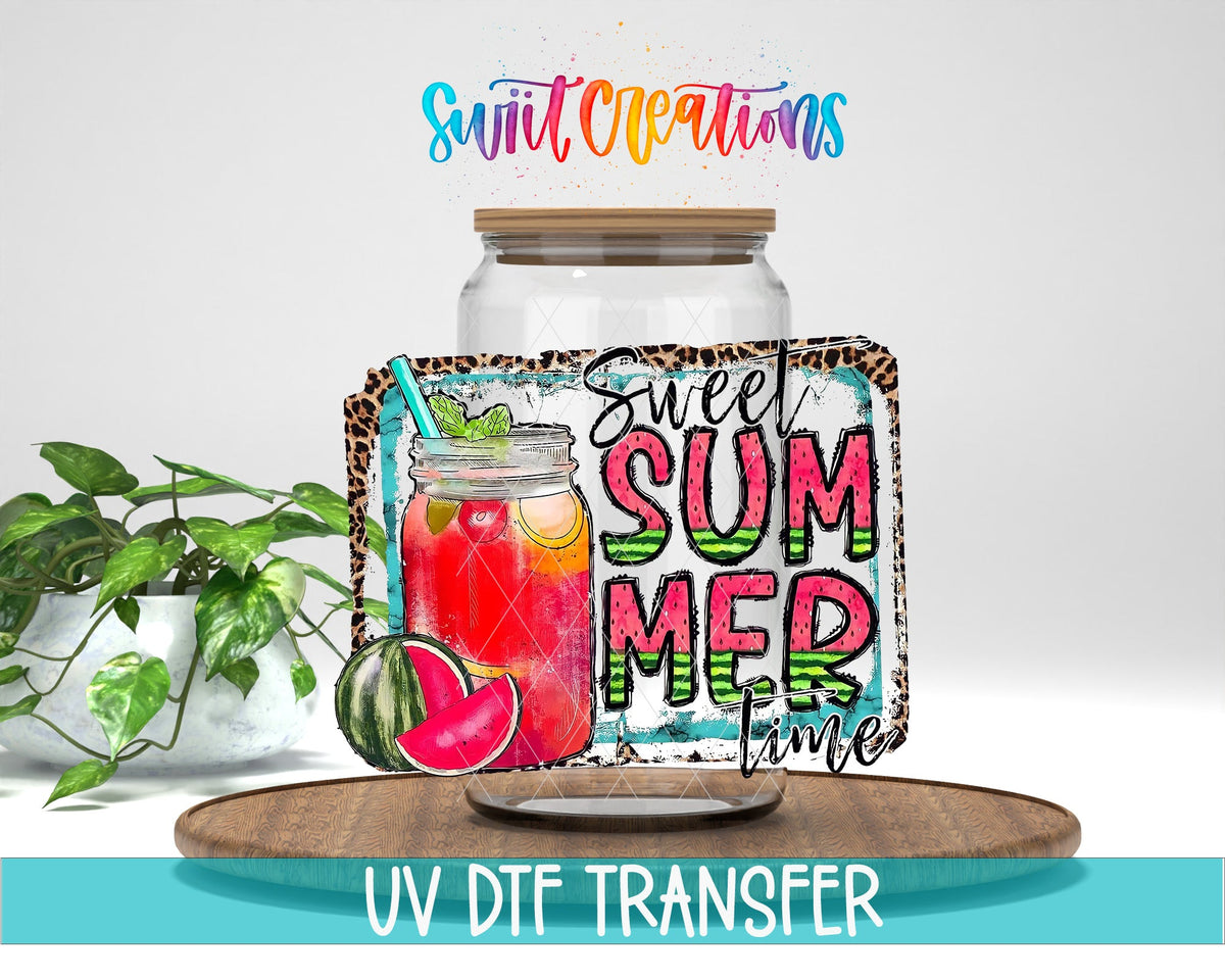 Sweet Summer Time Watermelon Drink UV DTF Cup Decal | UV365 - Swiit Creations
