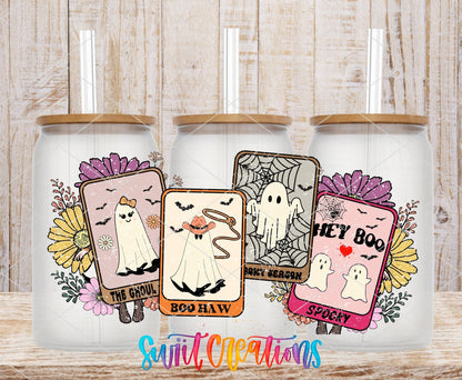 Tarot Ghost Halloween UV DTF Transfer Tumbler Wrap | DTF128 - Swiit Creations