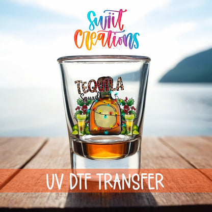 Tequila Squad UV DTF Shot Glass Transfer | SG1305 - Swiit Creations