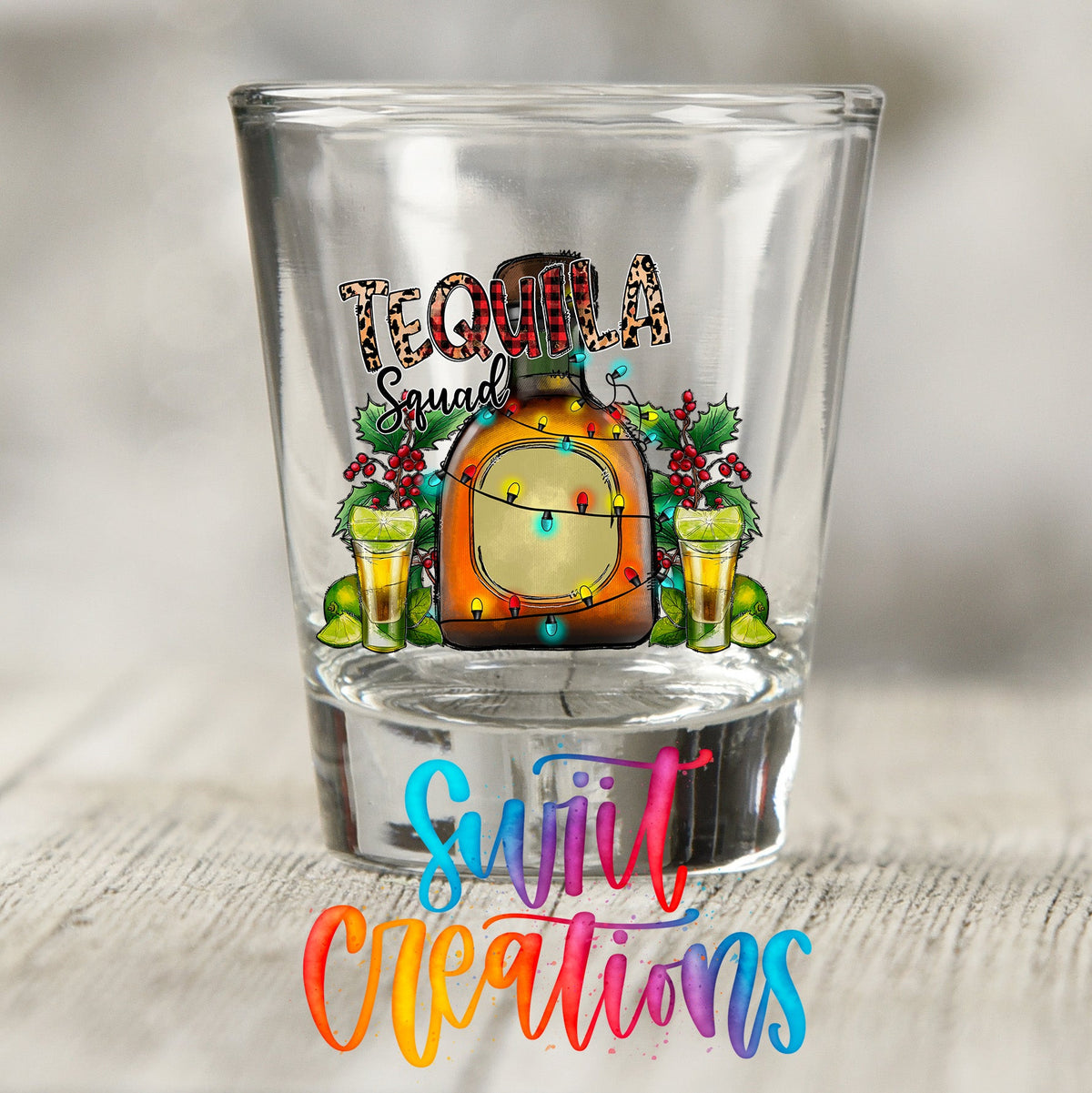 Tequila Squad UV DTF Shot Glass Transfer | SG1305 - Swiit Creations