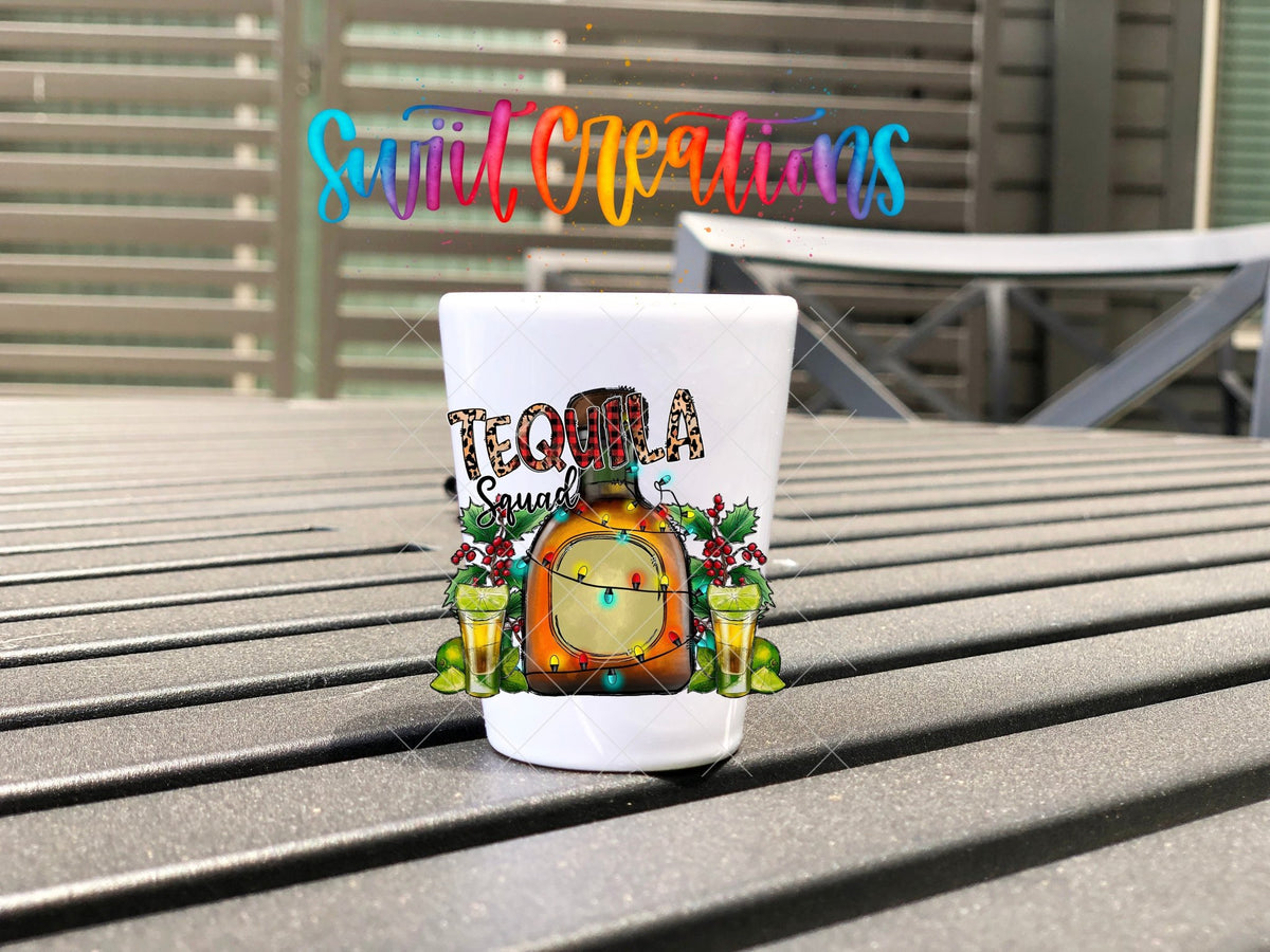 Tequila Squad UV DTF Shot Glass Transfer | SG1305 - Swiit Creations