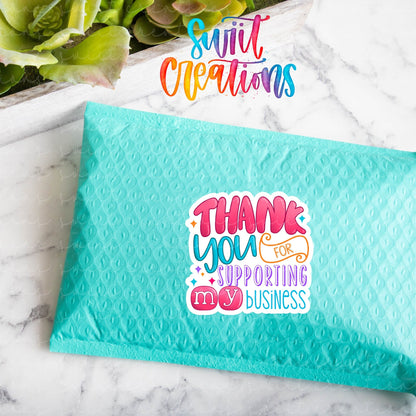 Thank You For Supporting My Small Business Sticker | SB55 - Swiit Creations