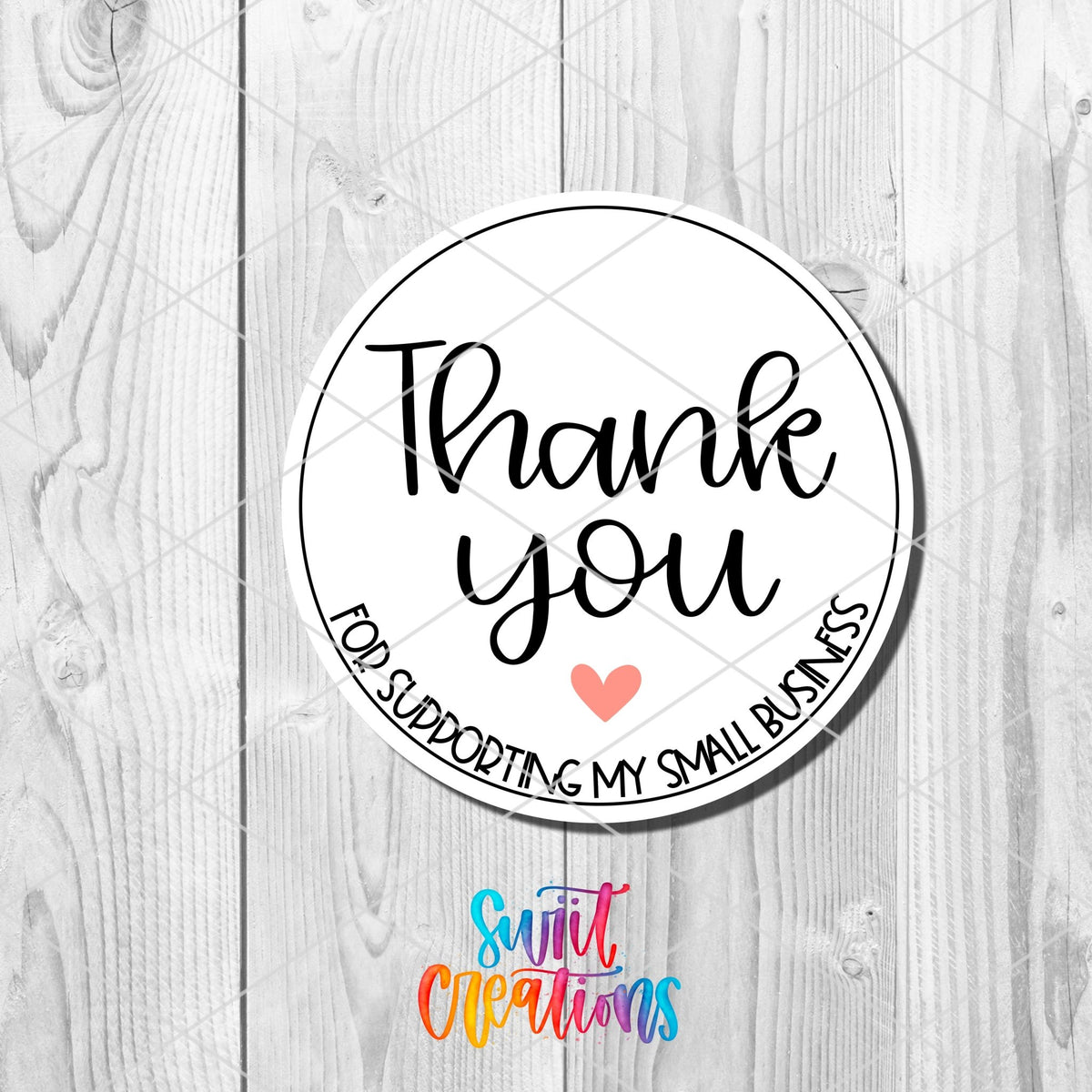 Thank You for Supporting Sticker | SB56 - Swiit Creations