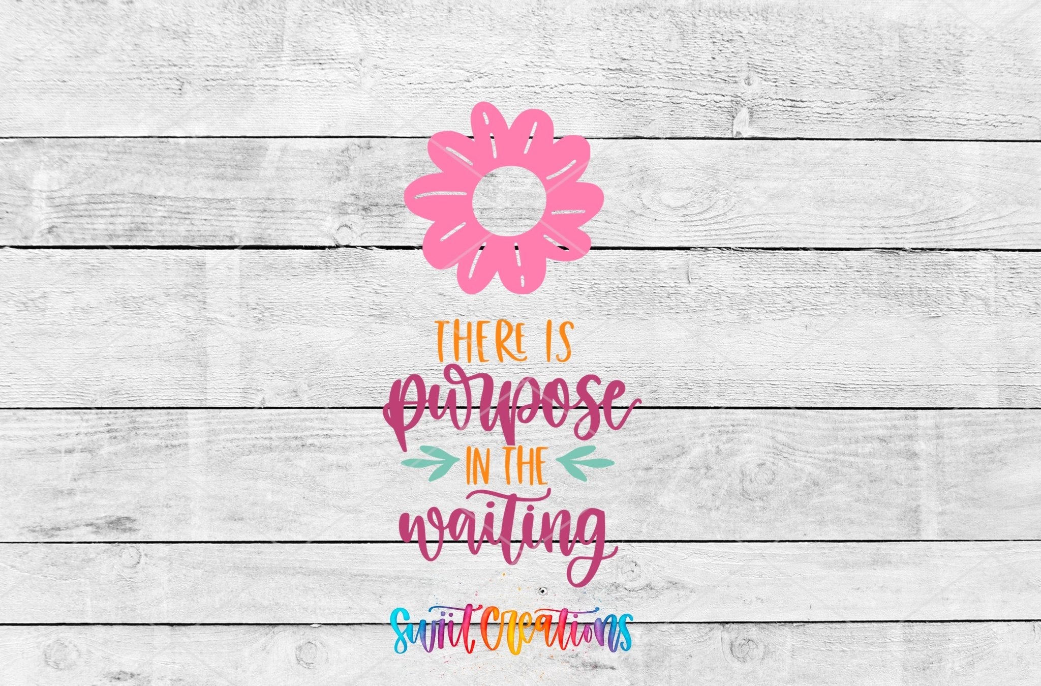 There Is Purpose In The Waiting Motel Keychain UV DTF Transfer | Christian Faith Gift | MK2056 - Swiit Creations