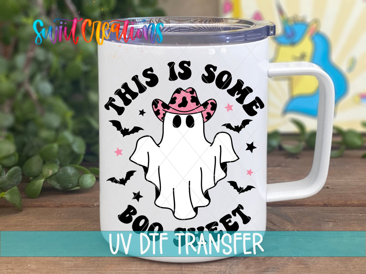 This Is Some Boo Sheet Ghost UV DTF Cup Decal | UV785 - Swiit Creations