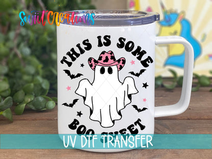 This Is Some Boo Sheet Ghost UV DTF Cup Decal | UV785 - Swiit Creations