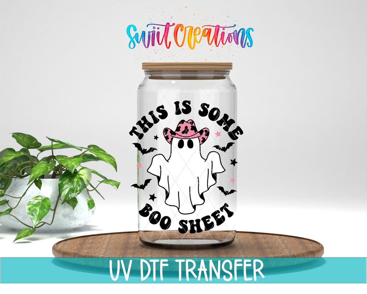 This Is Some Boo Sheet Ghost UV DTF Cup Decal | UV785 - Swiit Creations