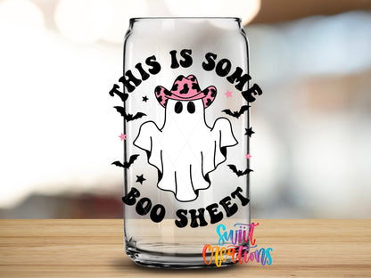 This Is Some Boo Sheet Ghost UV DTF Cup Decal | UV785 - Swiit Creations