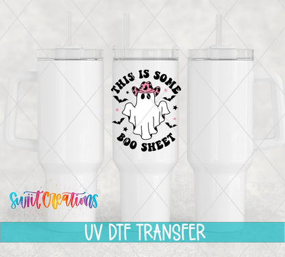 This Is Some Boo Sheet Ghost UV DTF Cup Decal | UV785 - Swiit Creations