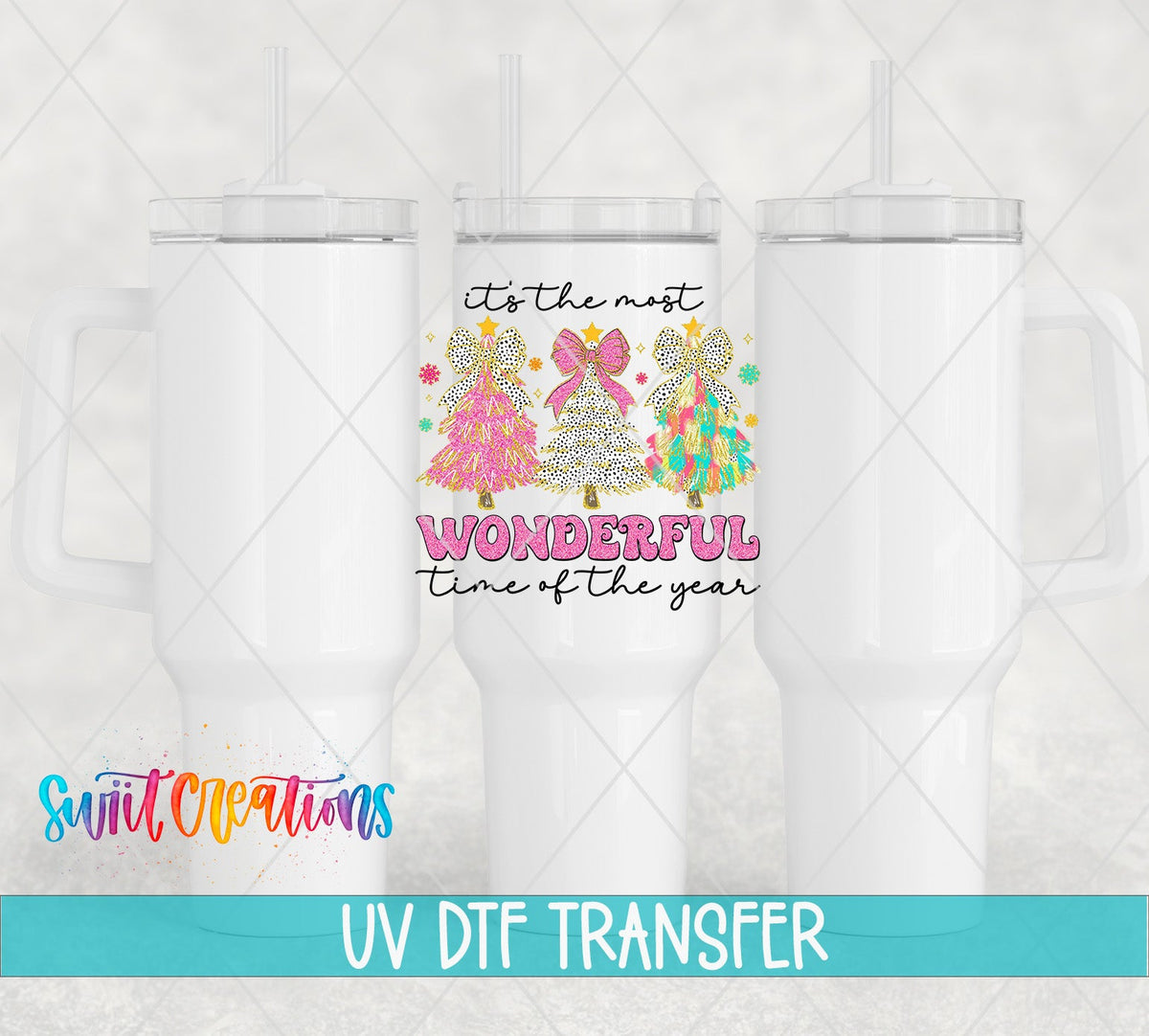 Tis the Season Christmas UV DTF Cup Decal | UV1241 - Swiit Creations