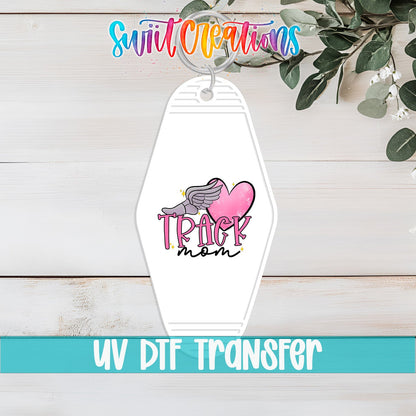 Track Mom Pink Motel Keychain UV DTF Transfer | MK1497 - Swiit Creations