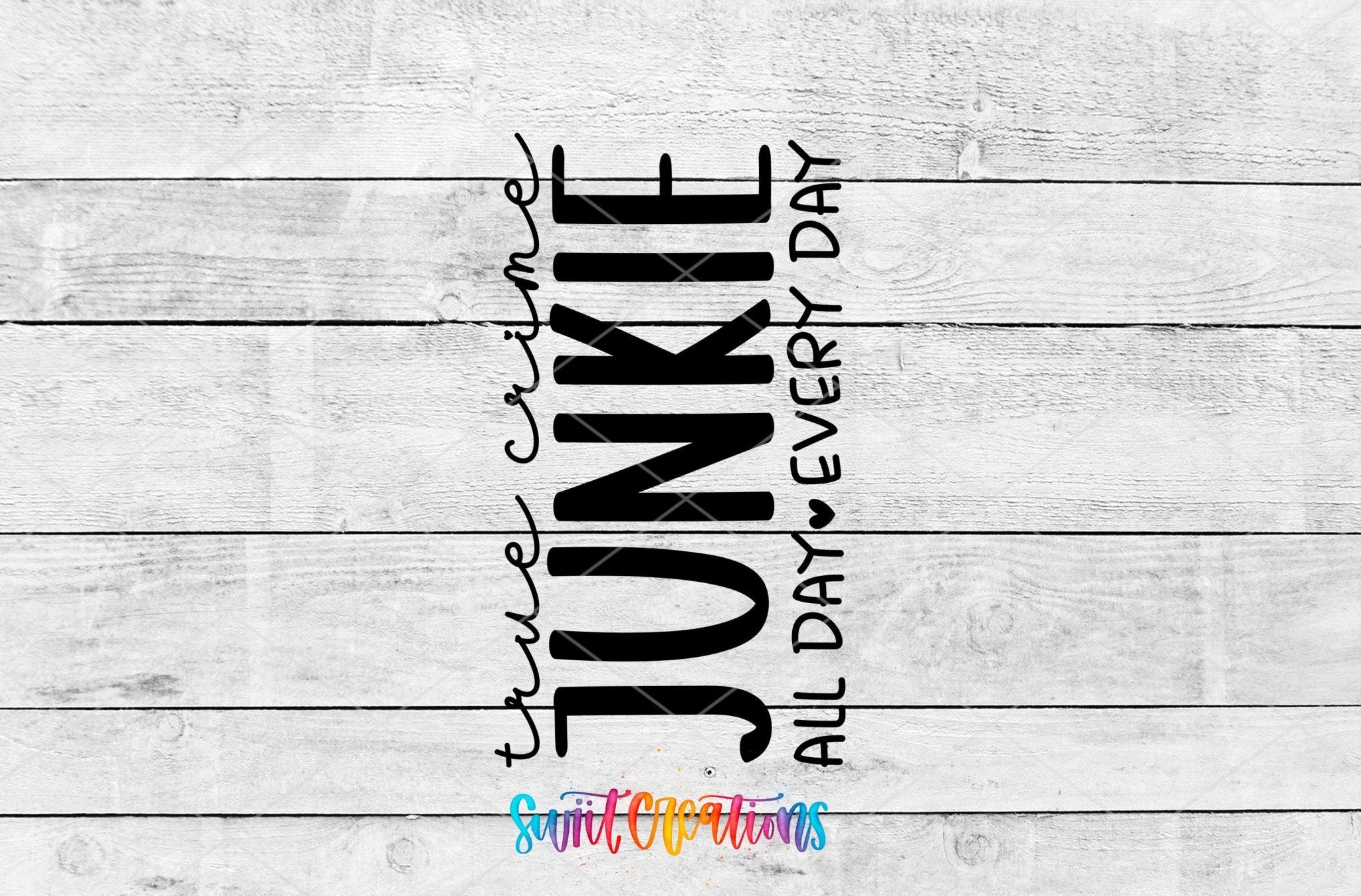 True Crime Junkie Motel Keychain UV DTF Transfer | Crime Lover Gift | MK1555 - Swiit Creations