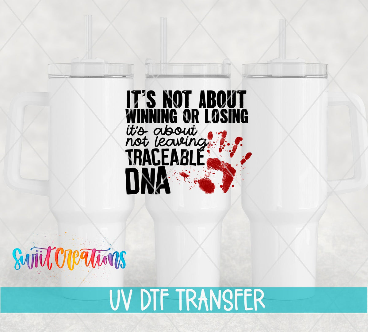 True Crime Junkie UV DTF Cup Decal | UV510 - Swiit Creations