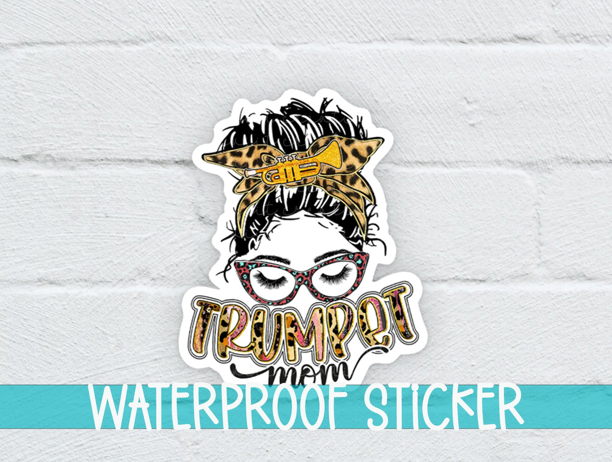 Trumpet Mom Sticker SS316 - Swiit Creations
