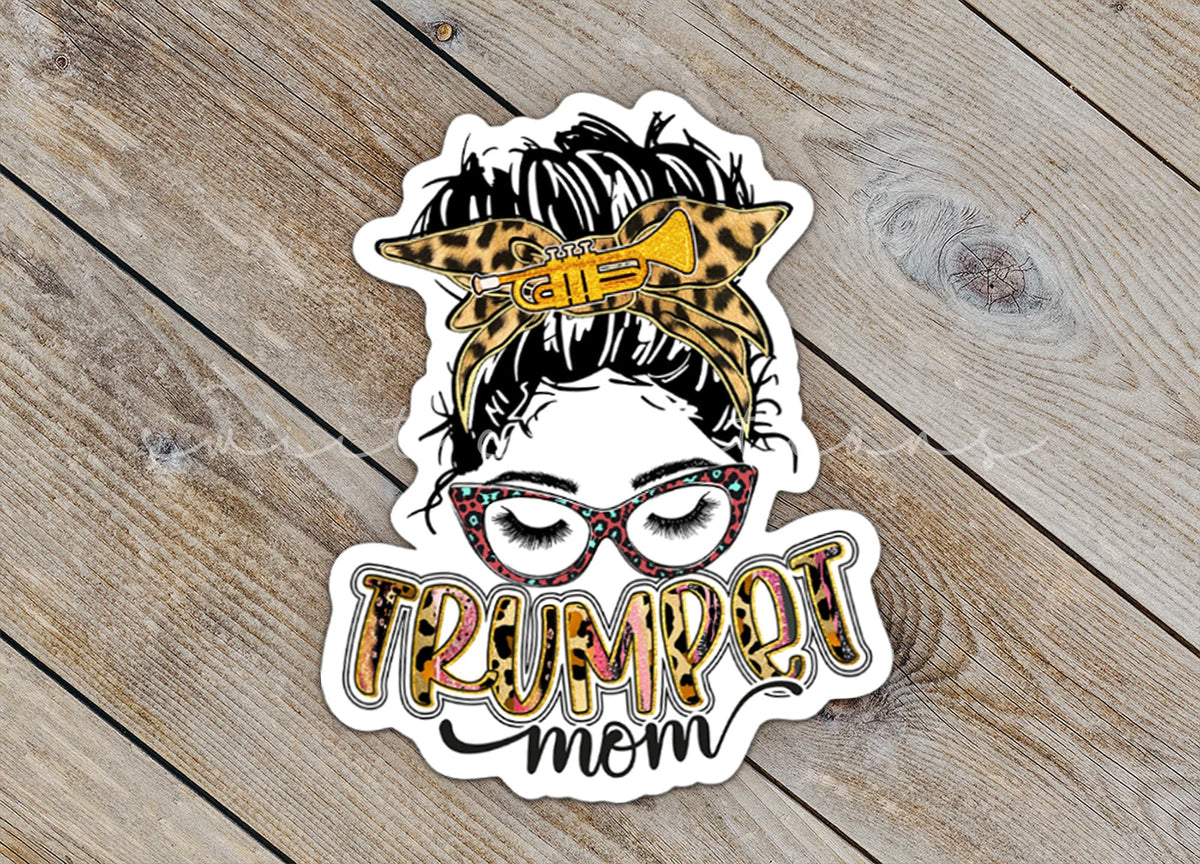 Trumpet Mom Sticker SS316 - Swiit Creations