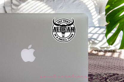 Try That In A Small Town Sticker SS737 - Swiit Creations