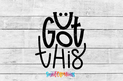 Swiit Creations UV DTF U Got This transfer shown as the full artwork preview