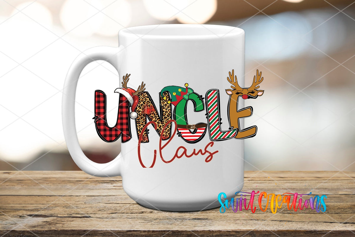 Uncle Claus Christmas UV DTF Cup Decal | UV1236 - Swiit Creations