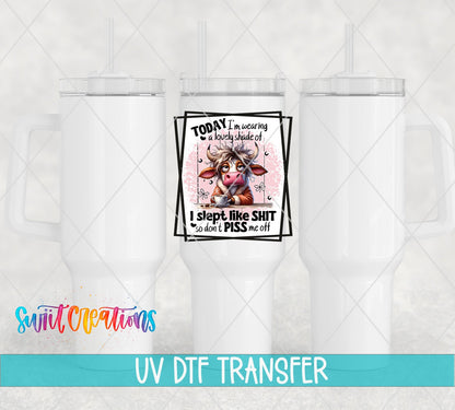UV DTF Cup Wrap | Durable Waterproof Cow Tumbler Decal UV DTF Cup Decal | UV844 - Swiit Creations