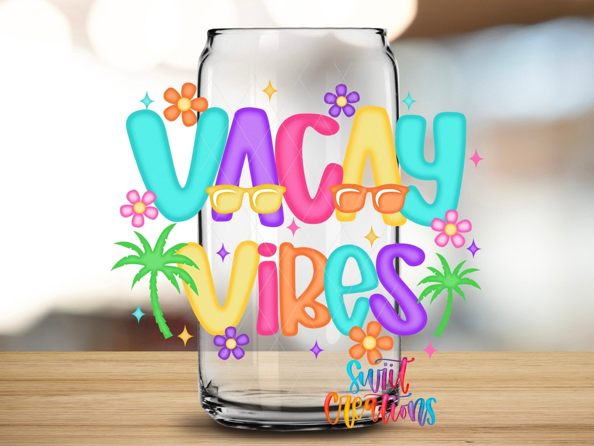 Vacay Vibes Tropical Summer UV DTF Tumbler Transfer Decal | UV2032 - Swiit Creations