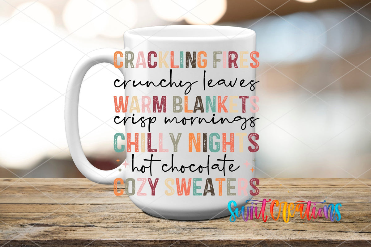 Warm and Cozy Fall UV DTF Cup Decal | UV1168 - Swiit Creations