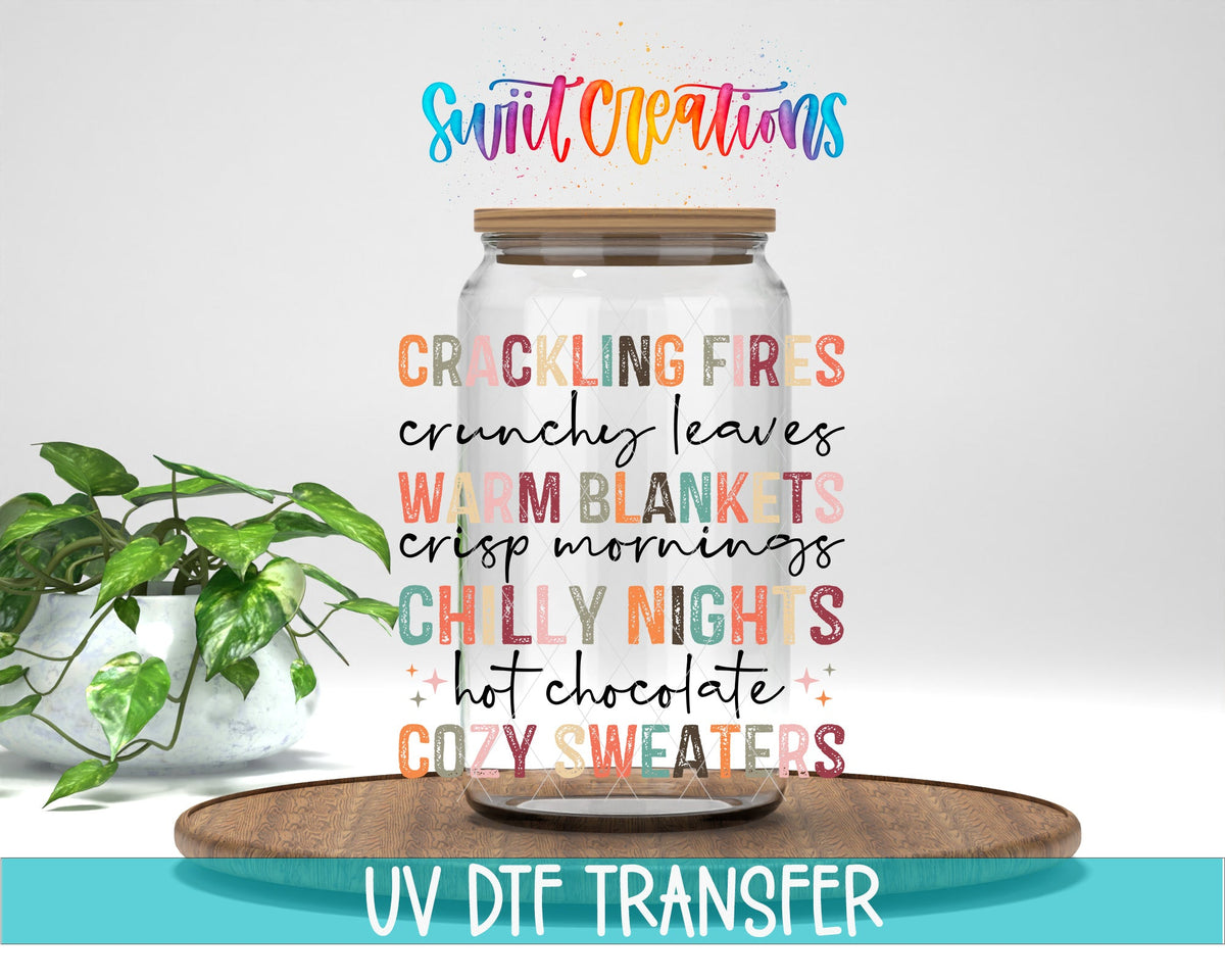 Warm and Cozy Fall UV DTF Cup Decal | UV1168 - Swiit Creations