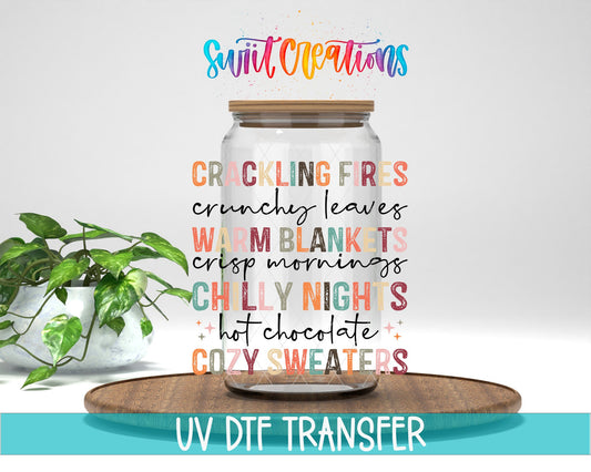 Warm and Cozy Fall UV DTF Cup Decal | UV1168 - Swiit Creations