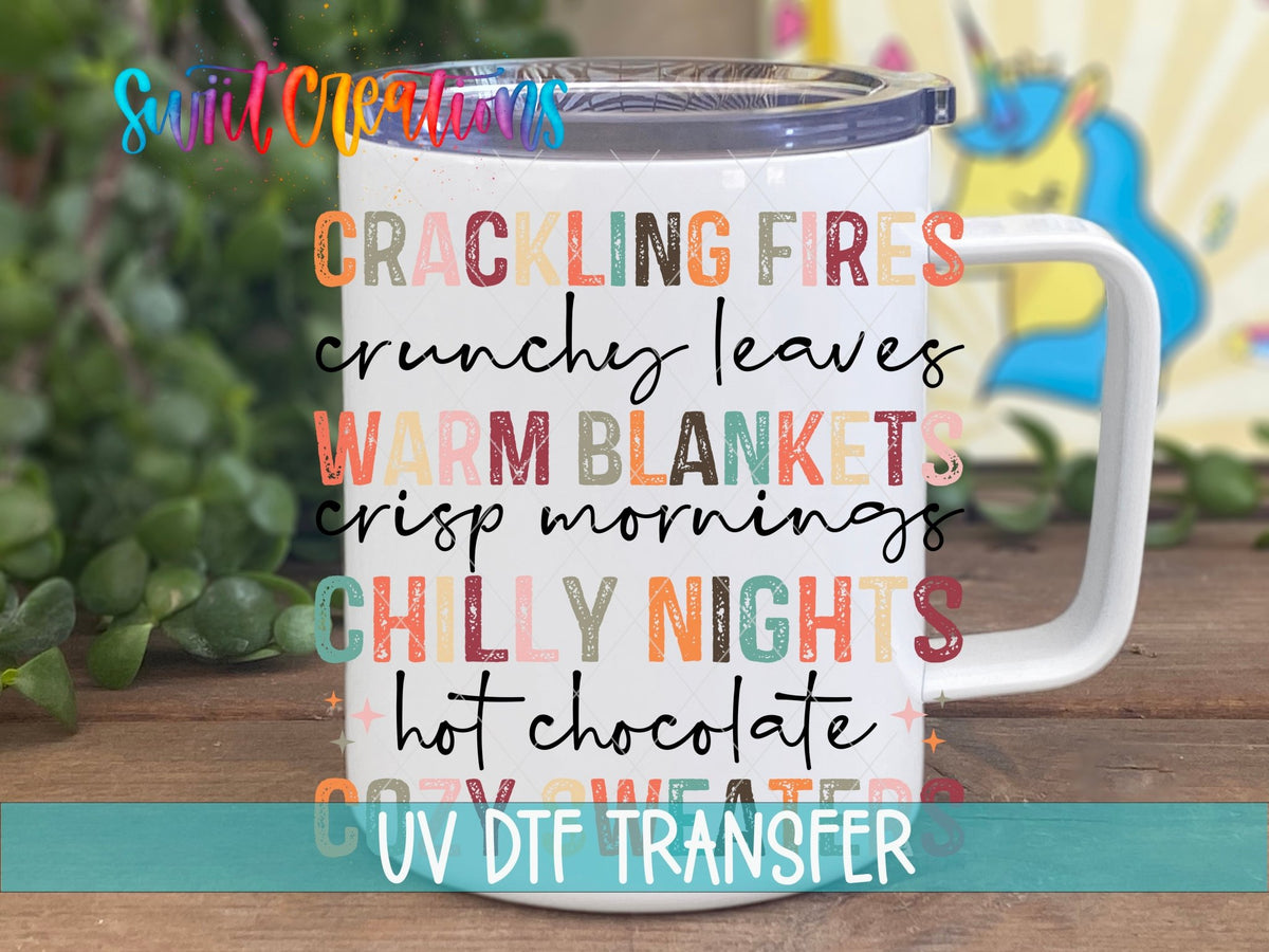 Warm and Cozy Fall UV DTF Cup Decal | UV1168 - Swiit Creations