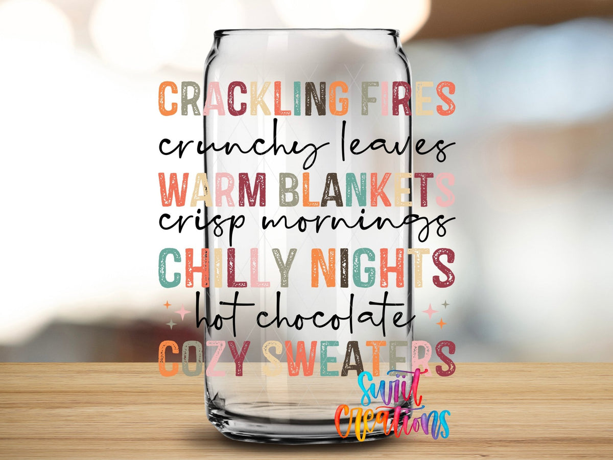 Warm and Cozy Fall UV DTF Cup Decal | UV1168 - Swiit Creations