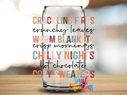 Warm and Cozy Fall UV DTF Cup Decal | UV1168 - Swiit Creations