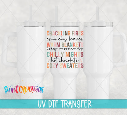 Warm and Cozy Fall UV DTF Cup Decal | UV1168 - Swiit Creations