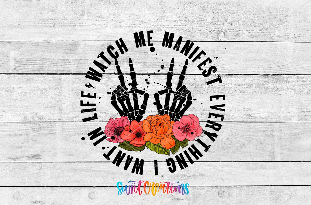 Watch Me Manifest Everything I Want In Life Motel Keychain UV DTF Transfer | MK486 - Swiit Creations