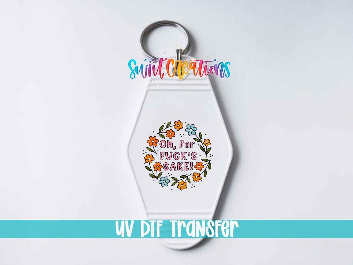 Welcome To Camp QuitcherBitchin Camper Motel Keychain UV DTF Transfer | MK1999 - Swiit Creations
