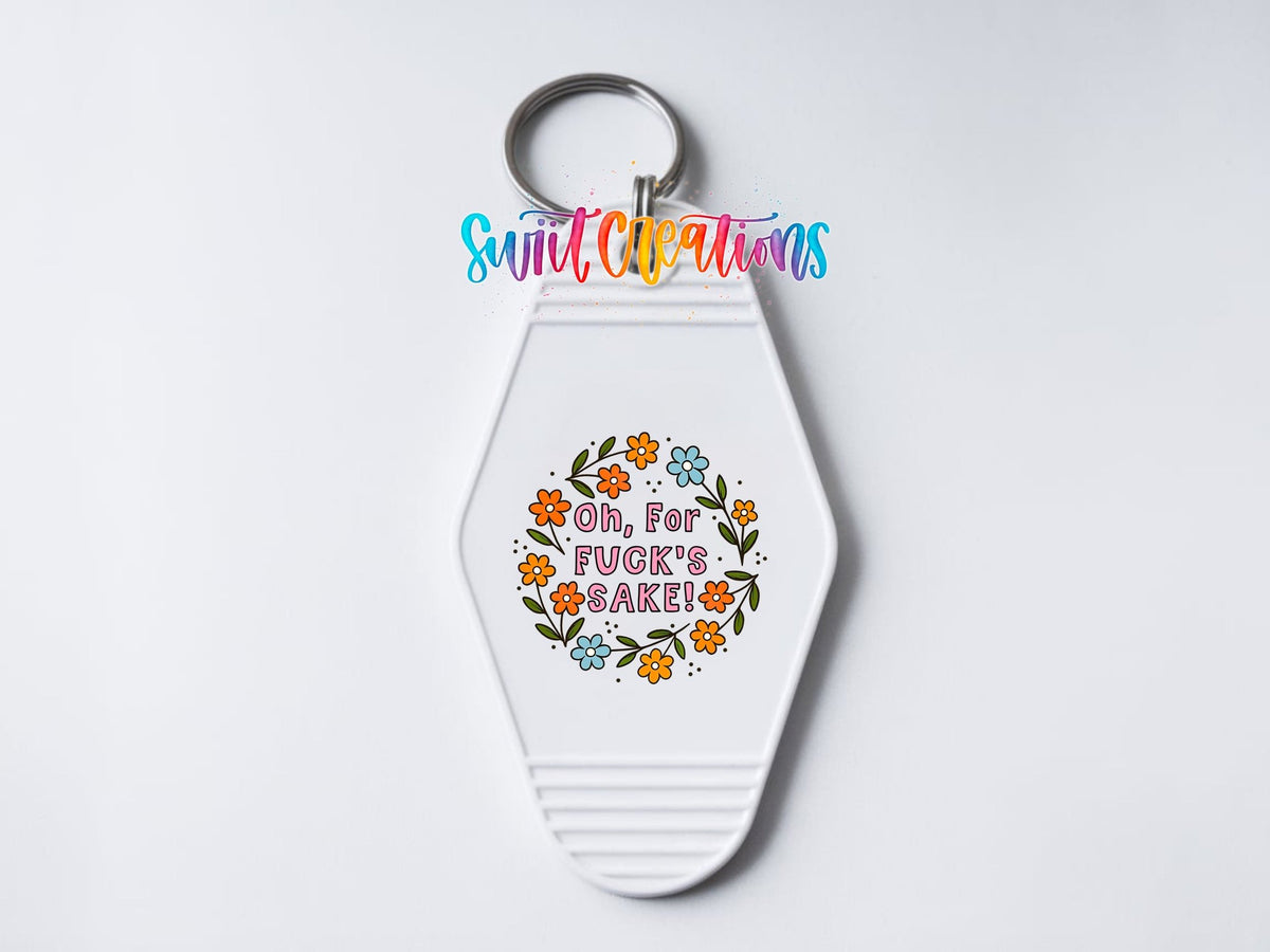 Welcome To Camp QuitcherBitchin Camper Motel Keychain UV DTF Transfer | MK1999 - Swiit Creations