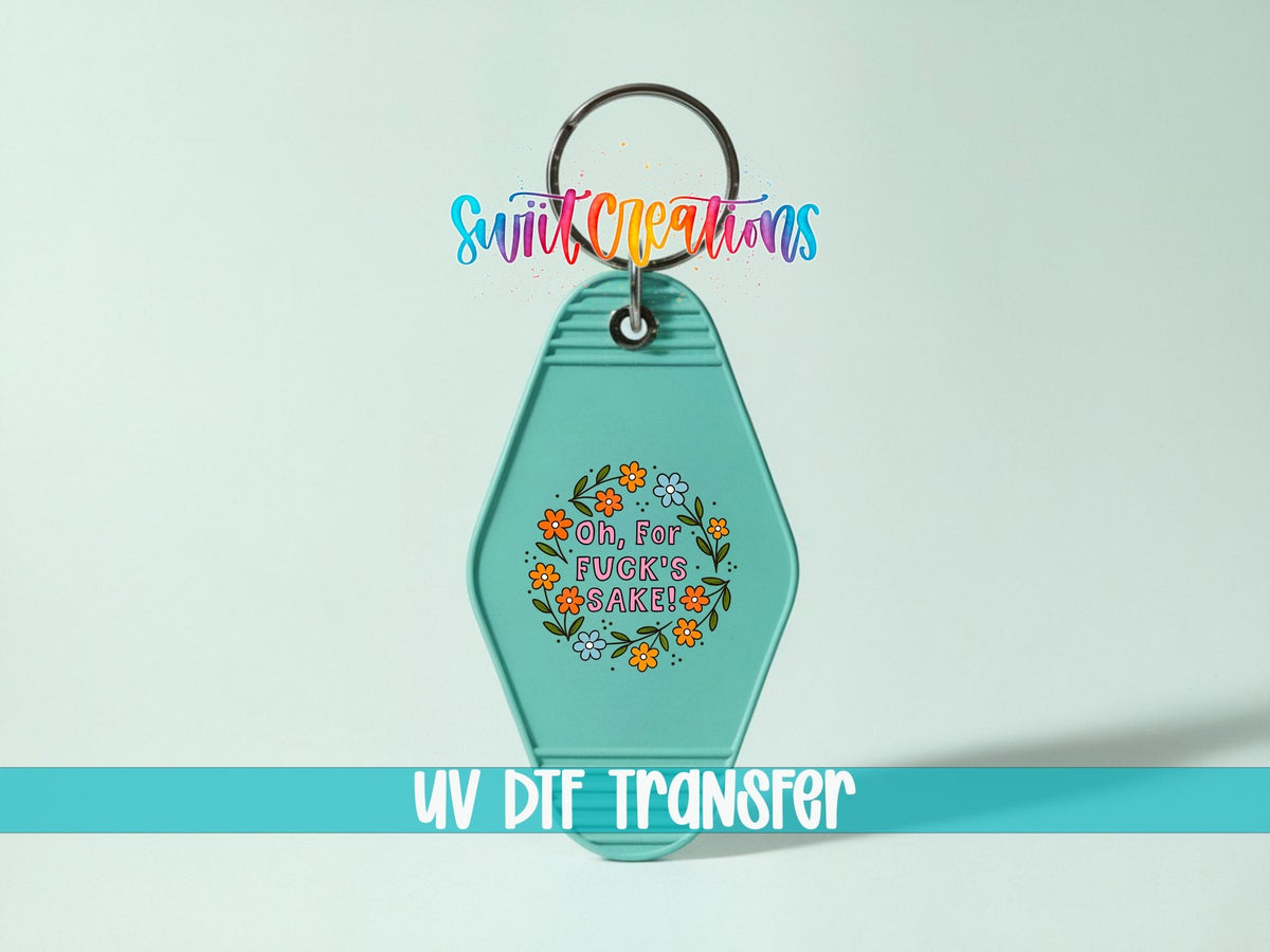Welcome To Camp QuitcherBitchin Camper Motel Keychain UV DTF Transfer | MK1999 - Swiit Creations