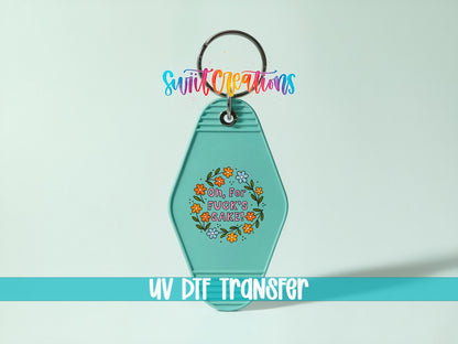 Welcome To Camp QuitcherBitchin Camper Motel Keychain UV DTF Transfer | MK1999 - Swiit Creations