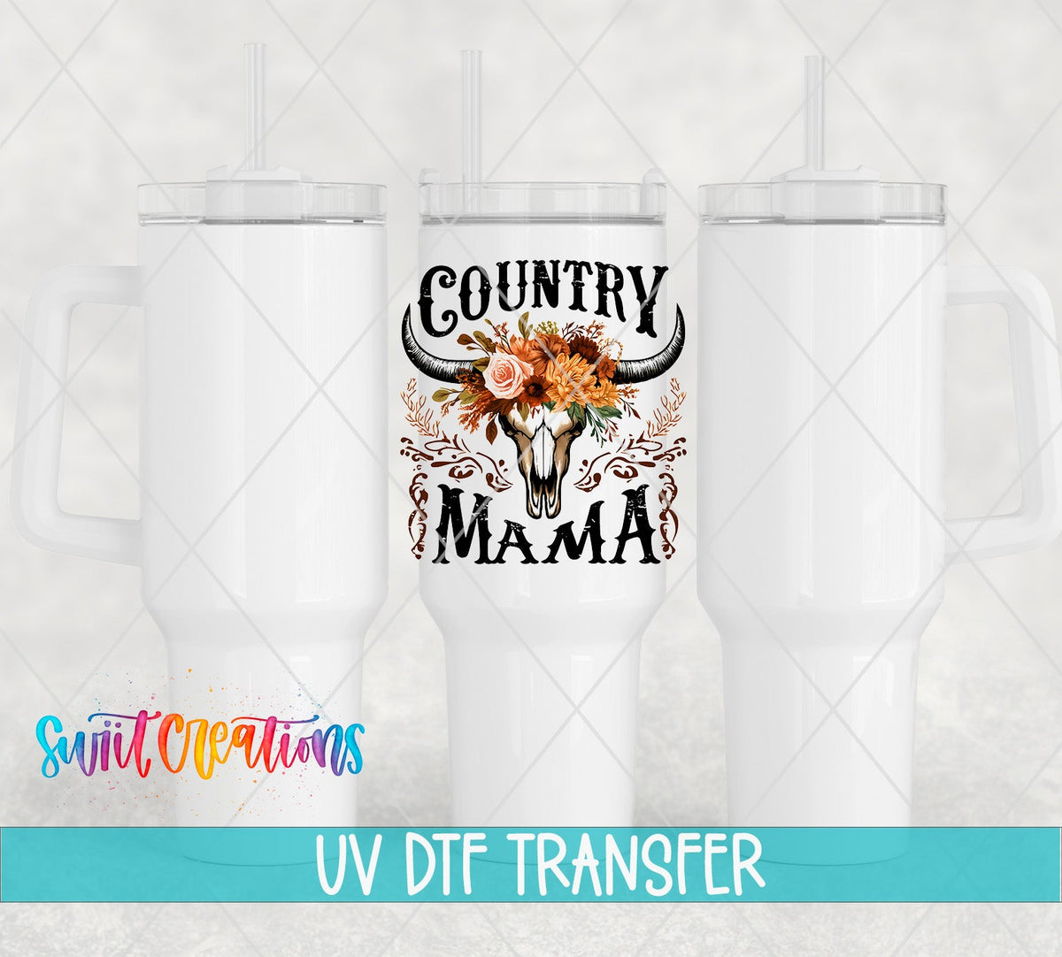 Western Country Mama UV DTF Decal | UV1301 - Swiit Creations