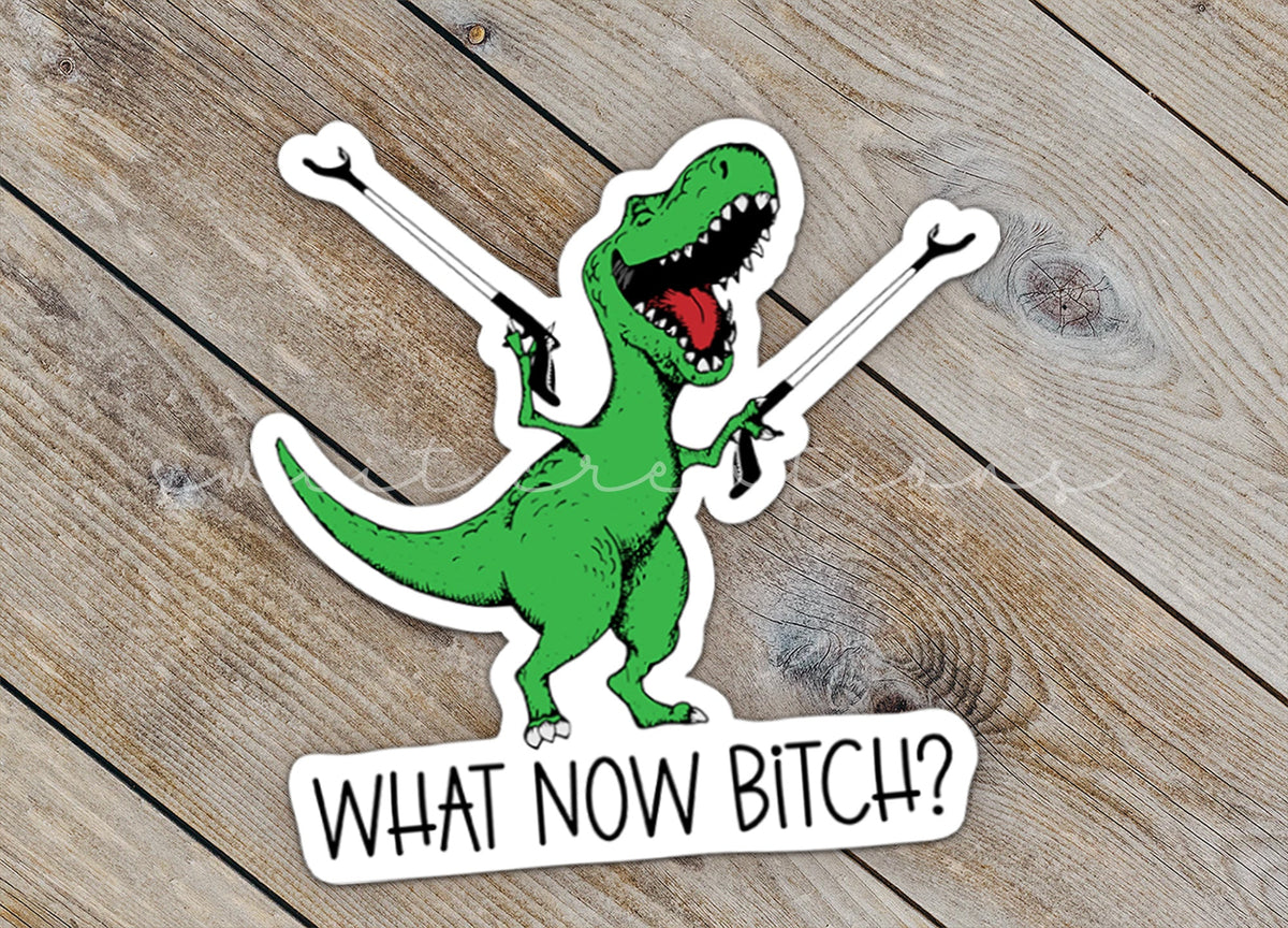 What Now Bitch Sticker SS788 - Swiit Creations