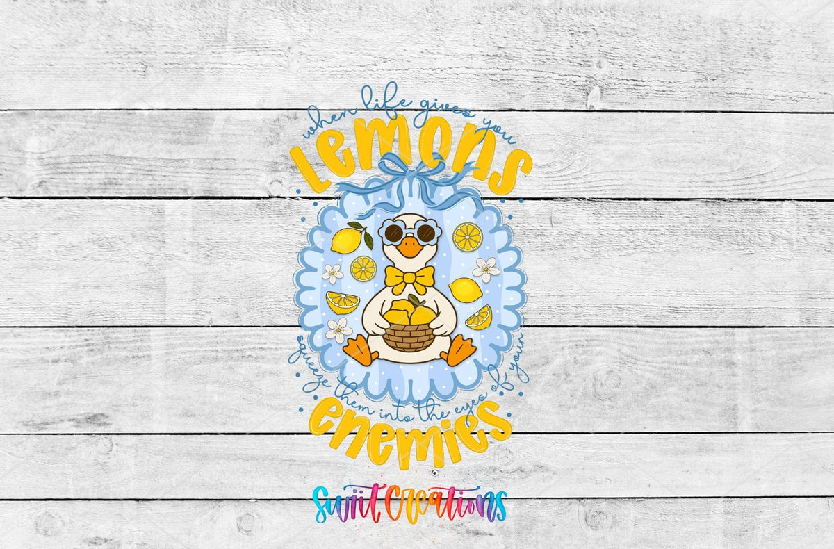 When Life Gives You Lemons Goose UV DTF Transfer | UV2151 - Swiit Creations